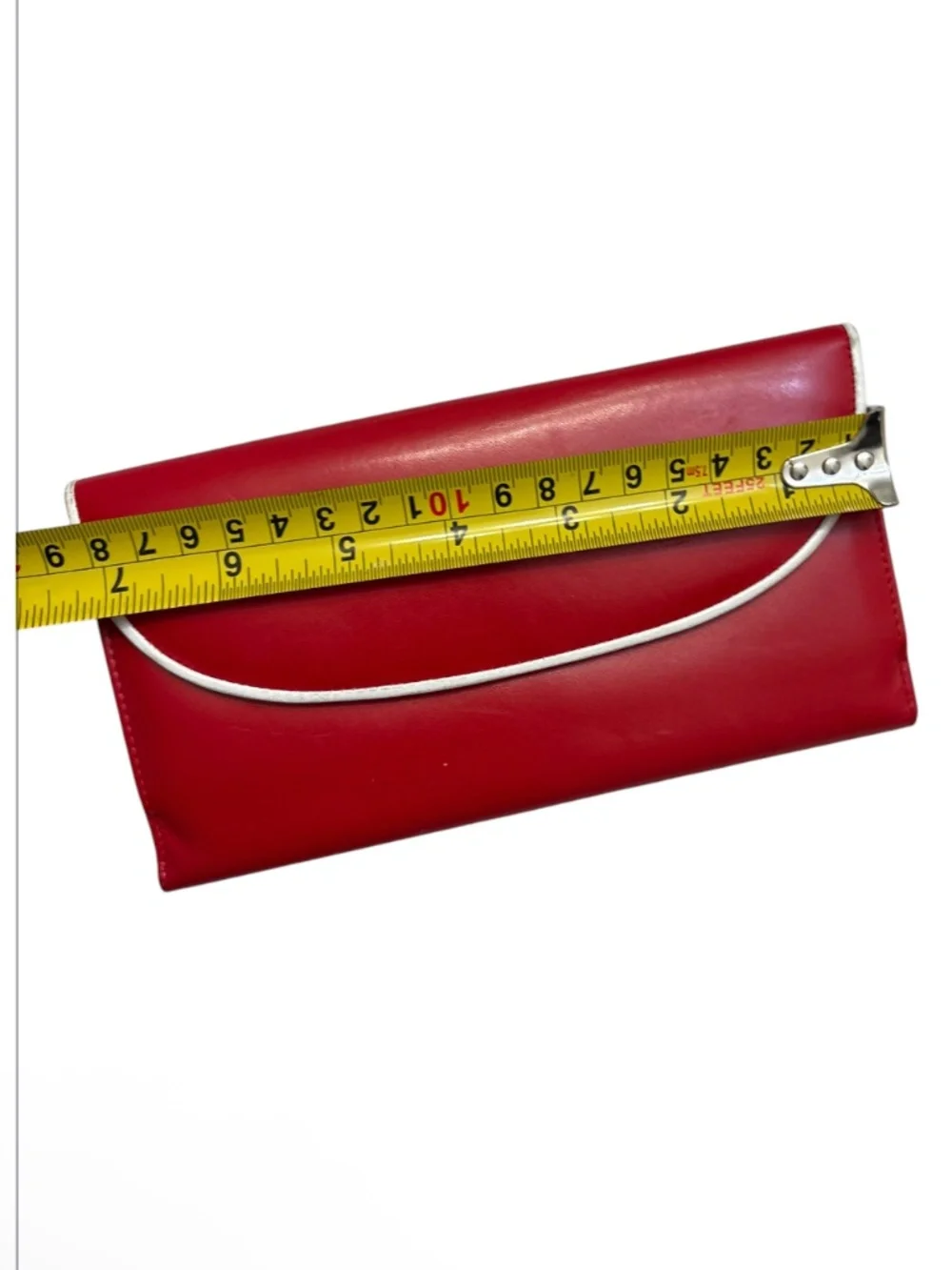 Dior vintage red leather wallet